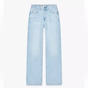 Zara Straight high waist long jeans